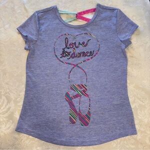 MTA Sport Girls' Blue Love to Dance Tee